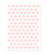 Stickers muraux cœurs rose clair